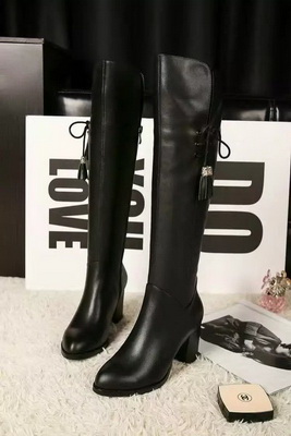 CHANEL Knee-high boots Lined with fur Women--026